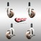 Service Caster 3 Inch 316SS High Temp Glass Filled Nylon 1 Inch Stem Caster Brake SCC, 2PK SCC-SS316EX20S314-GFNSHT-2-TLB-2-1 - alternate 3